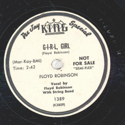 Floyd Robinson with String Band - Youre Not Yourself Anymore / Girl, Girl