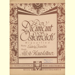 Notenheft / music sheet - Der Diamant von sterreich