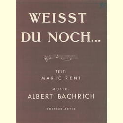Notenheft / music sheet - Weisst Du Noch...