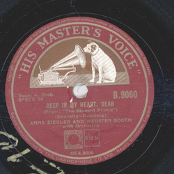 Anne Ziegler and Webster Booth - Fold Your Wings / Deep in My Heart, Dear