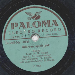 H. Beckh - Gitarren spielt auf! / Ahoi! tönt es weithin über das blaue Meer!