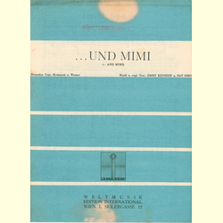 Notenheft / music sheet - ... Und Mimi