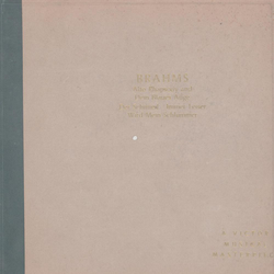 Marian Anderson - Songs of Brahms (3 Platten)