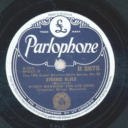 Wingy Mannone - Strange Blues / Send Me