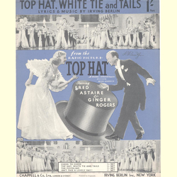 Notenheft / music sheet - Top Hat. White Tie and Tails