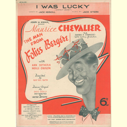 Notenheft / music sheet - I Was Lucky