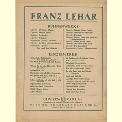 Notenheft / music sheet - Der Zarewitsch
