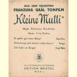 Notenheft / music sheet - Kleine Mutti
