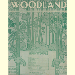 Notenheft / music sheet - Woodland