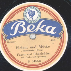 Fagott und Oboe - Gretchen und Gropapa / Elefant und Mcke