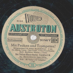 Das Polizei-Blasorchester Frankfurt/M. - Mit Pauken und Trompeten Teil I und II