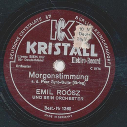 Emil Roósz - Morgenstimmung / Solvejgs Lied
