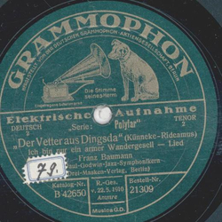 Franz Baumann - Der Vetter aus Dingsda / Der Rattenfnger