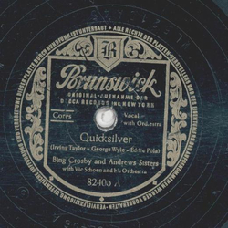 Bing Crosby and Andrews Sisters - Quicksilver / Bibbidi-Bobbidi-Boo