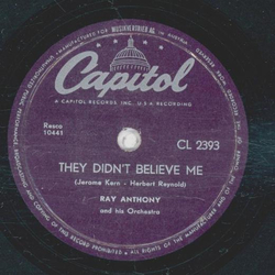 Ray Anthony - True Blue Lou / They Didnt Believe Me