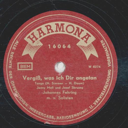 Johannes Fehring /  Rudolf Christ - Vergiß, was ich Dir...