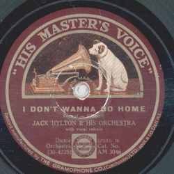Jack Hylton - I dont wanna go home / Fine Alpine Milkman
