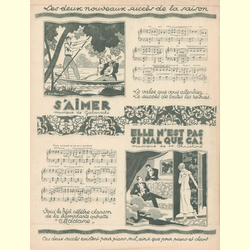 Notenheft / music sheet - La femme a la rose