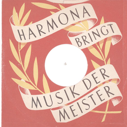 Original Harmona Cover für 25er Schellackplatten A8 B