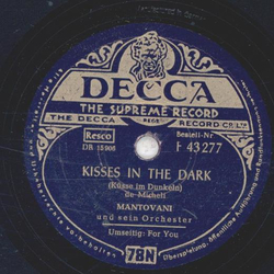 Mantovani - For You / Kisses In The Dark