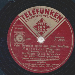 Peter Kreuder - Peter Kreuder spielt aus dem Tonfilm: Maienzeit / Peter Kreuder spielt aus dem Tonfilm: Broadway Melody of 1938