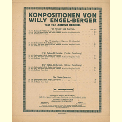 Notenheft / music sheet - Pst! Die kleine Gretel will jz schlafen