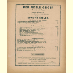 Notenheft / music sheet - So ein kleines, dummes Herz