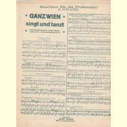 Notenheft / music sheet - Stndchen an Wjera