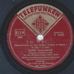 Adalbert Lutter - Im Mai... / Die Liebe ist das Element...