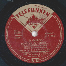 Bielefelder Kinderchor - Es dunkelt schon in der Heide /...