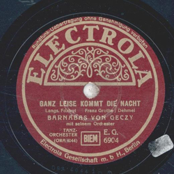 Barnabas von Geczy - Ganz leise kommt die Nacht /...