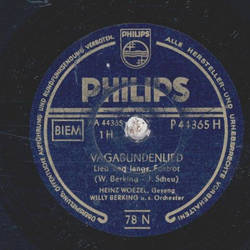Heinz Woezel - Vagabundenlied / Ich habe heut Nacht eine...