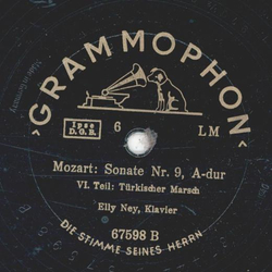 Elly Ney - Mozart: Sonate Nr. 9, A-dur Teil V und Teil VI