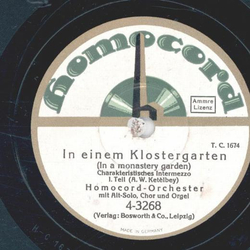 Homocord-Orchester - In einem Klostergarten Teil I und II