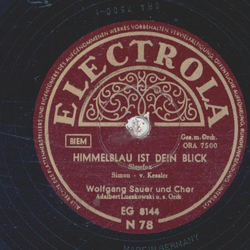 Wolfgang Sauer - Himmelblau ist dein Blick / So verliebt