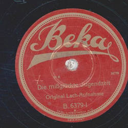 Original Lach-Aufnahme / Beka-Militär-Orchester - Die mißglückte Jugendzeit / Frei weg!