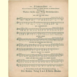 Notenheft / music sheet - Die Mnner sind alle Verbecher