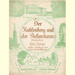 Notenheft / music sheet - Der Kahlenberg und der Stefansturm