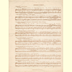 Notenheft / music sheet - Der Kahlenberg und der Stefansturm