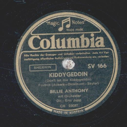 Billie Anthony - Kiddygeddin / Butterscotch Mop