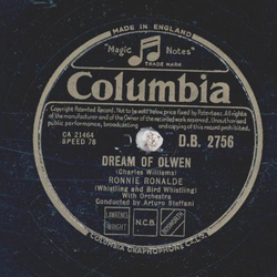 Ronnie Ronalde - Dream of Olwen / When you were sweet sixteen