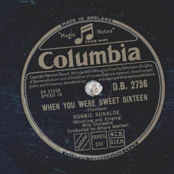 Ronnie Ronalde - Dream of Olwen / When you were sweet sixteen