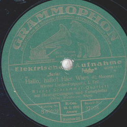 Wiener Schrammel Quartett - Hallo, hallo! Hier Wien,...