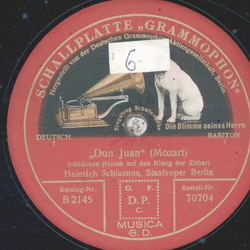 Heinrich Schlusnus - Don Juan / Glöckchen des Eremiten