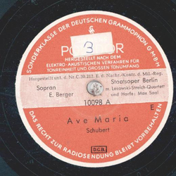 Erna Berger - Ave Maria / Stndchen