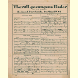Notenheft / music sheet - Straensnger von Neapel