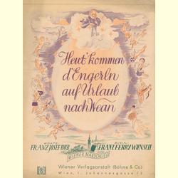 Notenheft / music sheet - Heut kommen d Engerln auf...