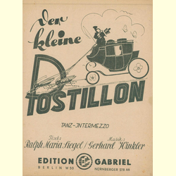 Notenheft / music sheet - Der kleine Postillon