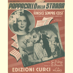 Notenheft / music sheet - Pappagallo Della Strada