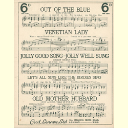 Notenheft / music sheet - Butterflies in the rain